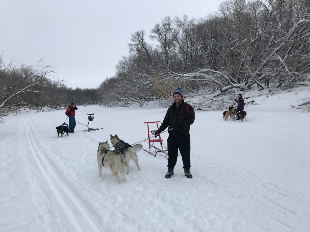 Kick Sledding Snow Motion